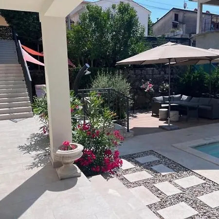 Luxury Kvarner Park With Garden And Large Rgb Private Pool Villa