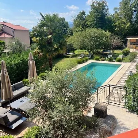 Luxury Kvarner Park With Garden And Large Rgb Private Pool Villa *